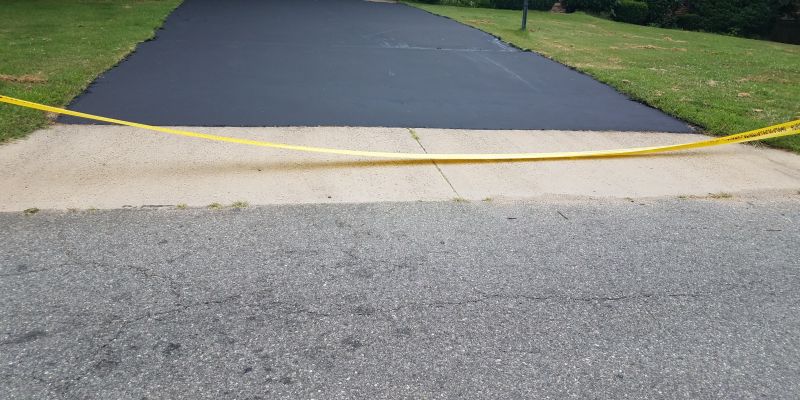 Finished Sealed Asphalt Driveway
